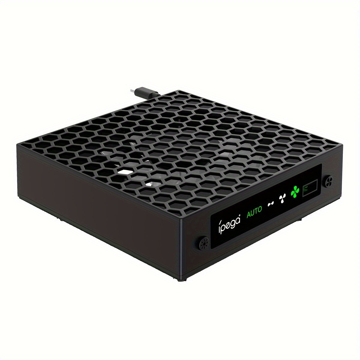 Xbox Series X Cooling Master - High-Performance 140MM Automatic Fan with 3-Speed Adjustment (1500/1750/2000RPM), LED Temperature Display, RGB Lighting, Low Noise Operation, and Hanging Storage Bracket for Enhanced Gaming Expe