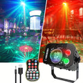 1pc USB 7 Lens Disco Ball Lights For Bar, DJ Party Lights With Remote Control, RGB Magic Ball Projector Lights Voice Activity Party Lights Ceiling Table Lamp For Bar Wedding Nightclub Valentine's Day Father's Day Mother's Day