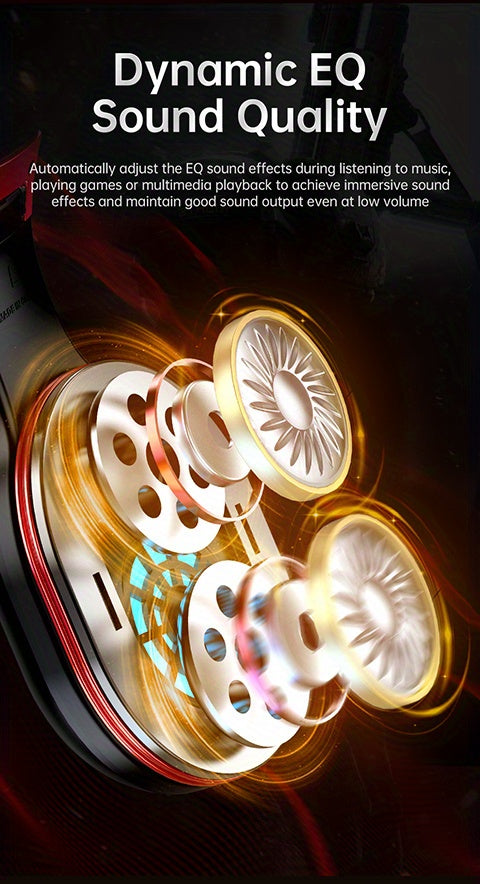 UG-05 2.4GHz Wireless Gaming Headset | Compatible with PS4/PS5/PC | Ultra-Low Latency Technology + Immersive Vibration Feedback | 30H Battery Life Over-Ear Design | Detachable Microphone + High-Speed Wireless Adapter | Dynami