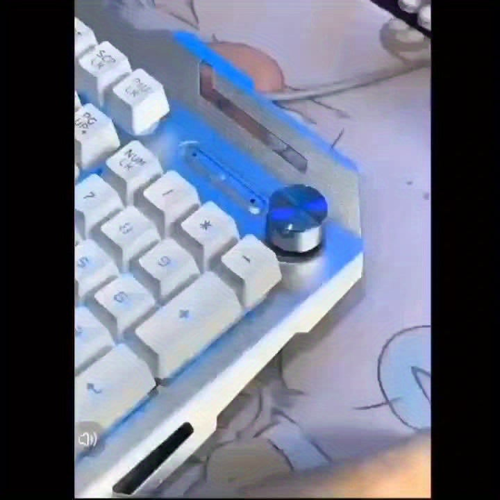 Three-Piece USB Wired Gaming PC Accessories Mechanical Touch Metal Keyboard, Mouse, Headset The keyboard/mouse is wired only