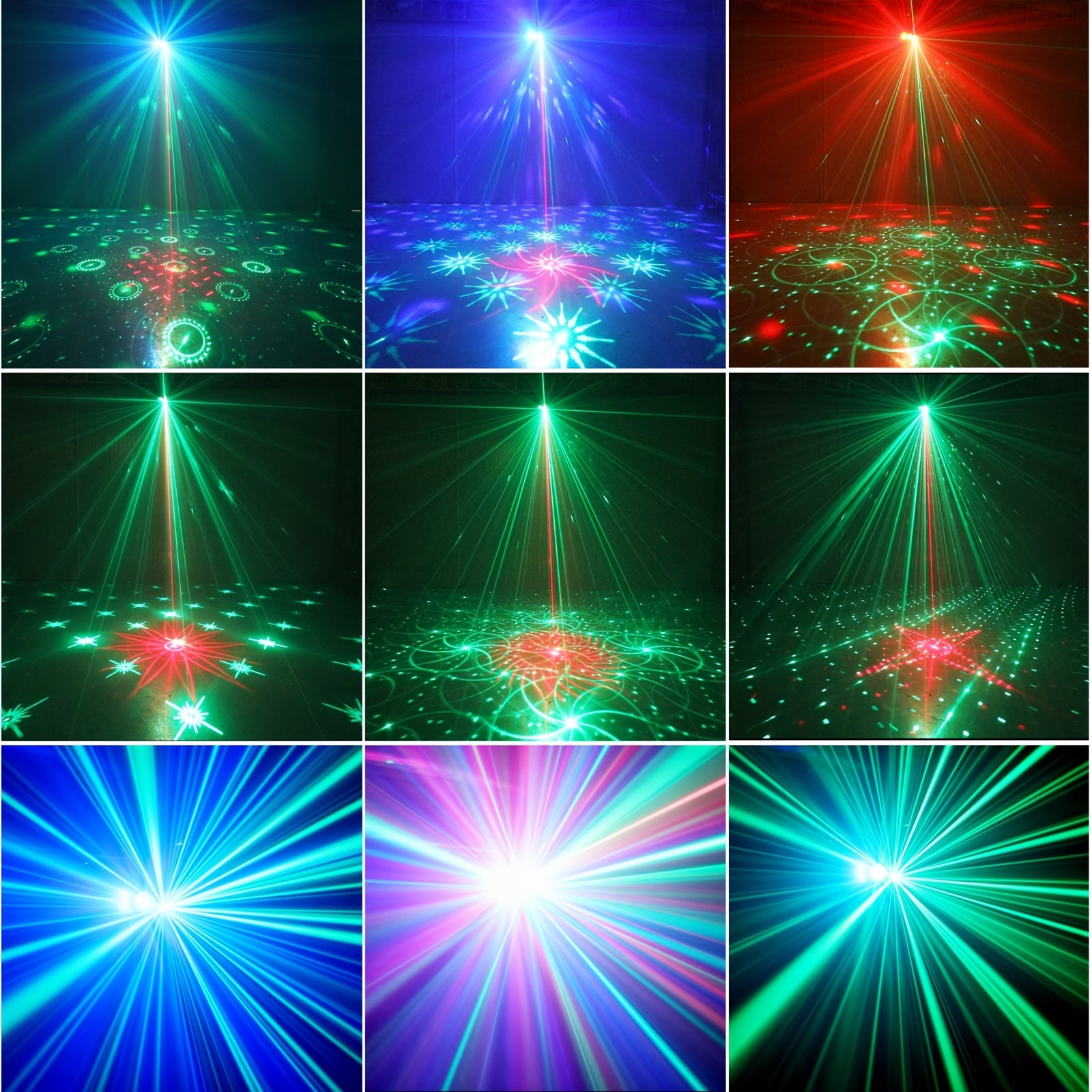 1pc USB 7 Lens Disco Ball Lights For Bar, DJ Party Lights With Remote Control, RGB Magic Ball Projector Lights Voice Activity Party Lights Ceiling Table Lamp For Bar Wedding Nightclub Valentine's Day Father's Day Mother's Day