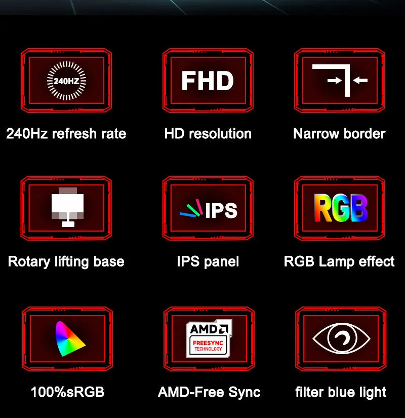 32 Inch 260Hz Curved LED Monitor 2K 4K Desktop Gaming PC Borderless VA Panel LCD Computer Screen DP Interface New Product Sale