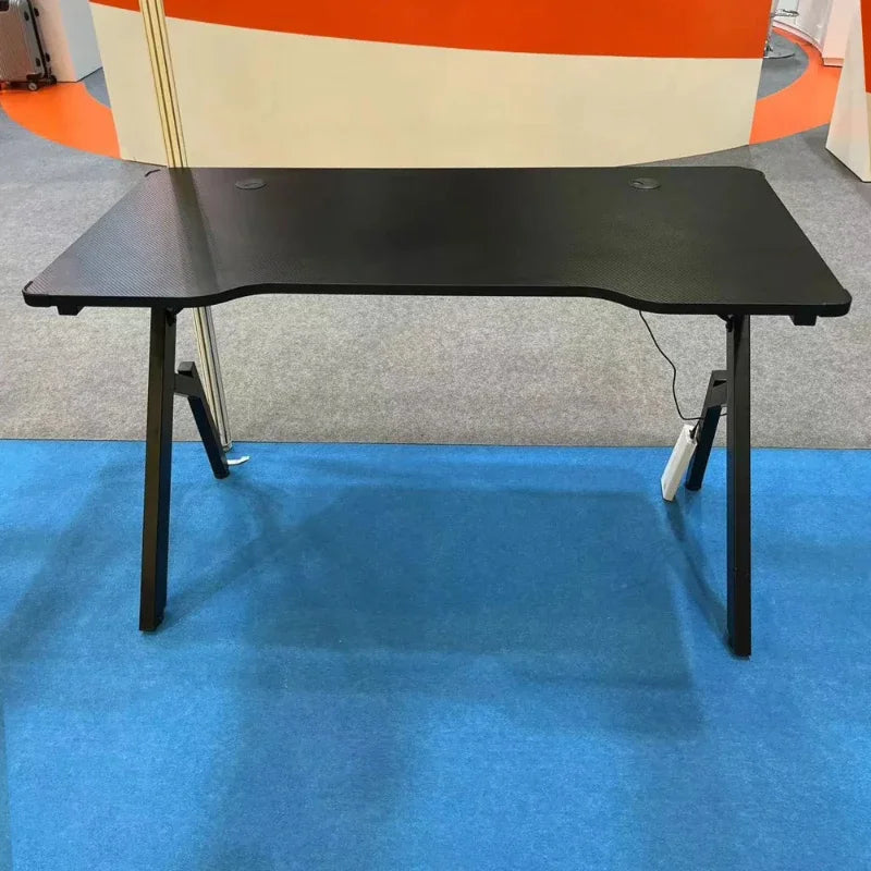 High Quality Escritorio Gamer Table RGB LED Bureau Gaming Black Game Computer Desk