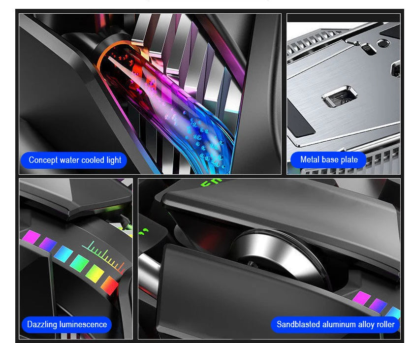 M8 RGB USB Wired Glare Mode Mouse 40000 DPI 7-Button Programmable Rrgonomic Gaming Mouse For PC Players