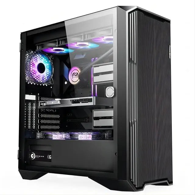 Gaming PC Desktop,Radeon RX 580 8G GDDR5, 10th Gen G5905 3.5G, 16G RAM, 512G SSD, WiFi, BT 5.0, RGB Fan x 4, RGB Mouse Pad
