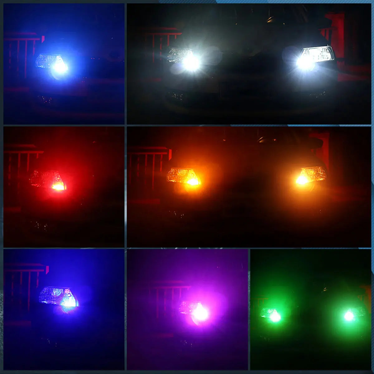 1set T10 W5w RGB LED Bulb Remote Control COB Lamp Car Interior Lighting Reading Wedge Dome Trunk License Plate Light 12V