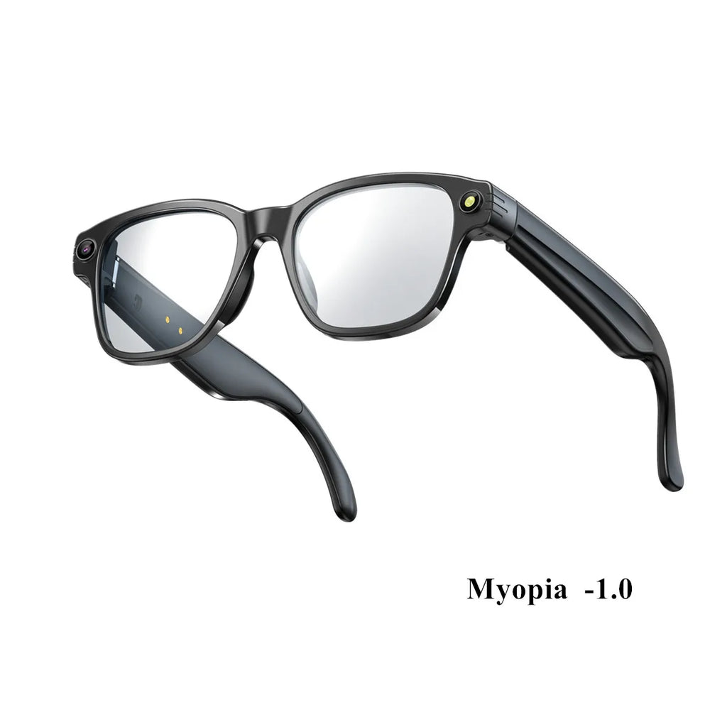 Smart Video Glasses Myopia Prescription Anti Shake Video Recording WIFI Bluetooth Transmission Object Recognition Smart Glasses