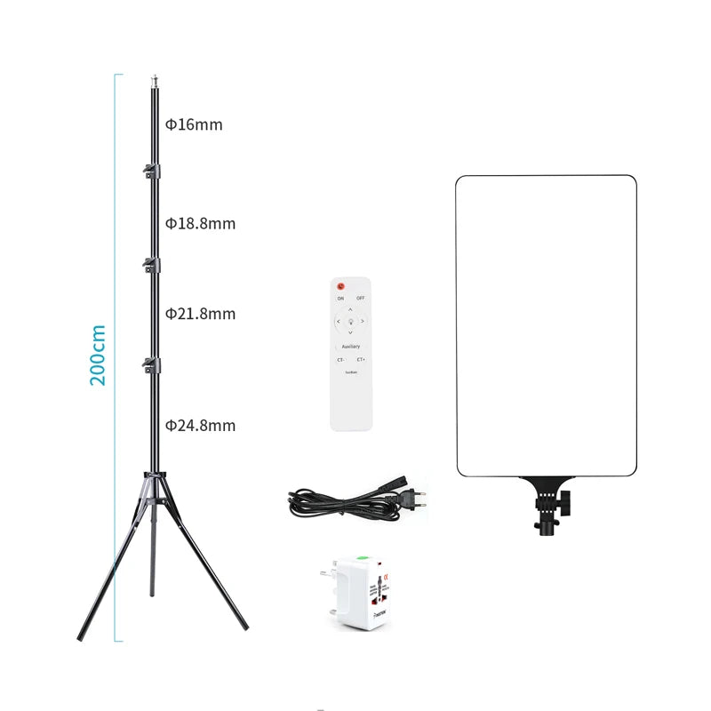 LED Photo Studio Light For Youbute Makeup Lighting On Camera Portable Video Recording Photography Panel Lamp 2700K-7500K