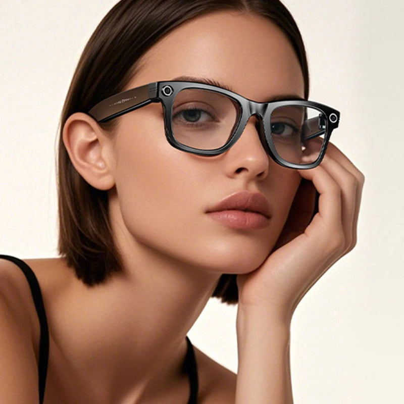 AI Smart Glasses 8K HD Photochromic Multifunction Translate Camera Glasse Bluetooth Call Voice Assistant Music Player Sunglasses