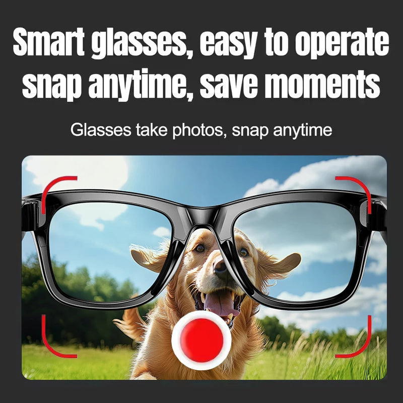 AI Smart Glasses 8K HD Photochromic Multifunction Translate Camera Glasse Bluetooth Call Voice Assistant Music Player Sunglasses