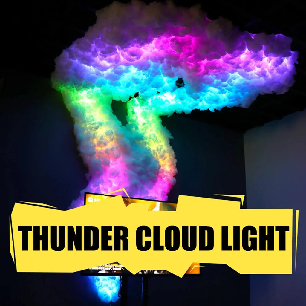 RGB Thunder Cloud Lamp Led , DIY Creative Cloud Lights Strip， Gaming Room Wall Light Bar Atmosphere Party Festival Decor Lights