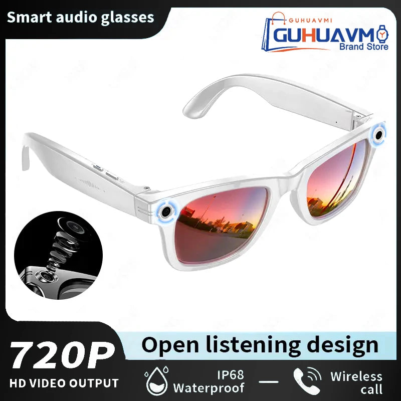 2025 New Upgrade Smart Glasses With Camera Video Recording AI Photo Recognition Bluetooth Call Translation Voice Sunglasses Man