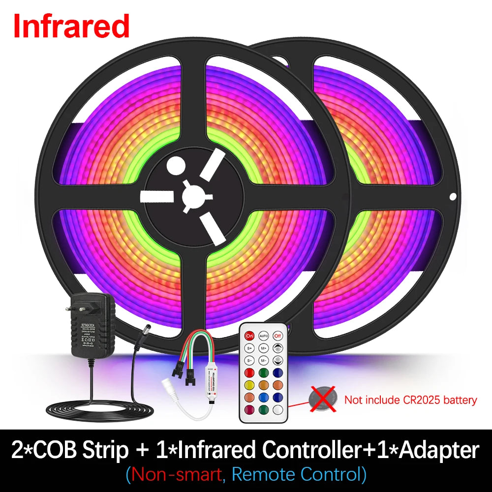 720LEDs/m DC 24V RGBIC COB LED Strip Lights Addressable 1M 2M 3M 4M 5M Full Colors RGB Chasing Led Tape Flexible Led Tape Lamp
