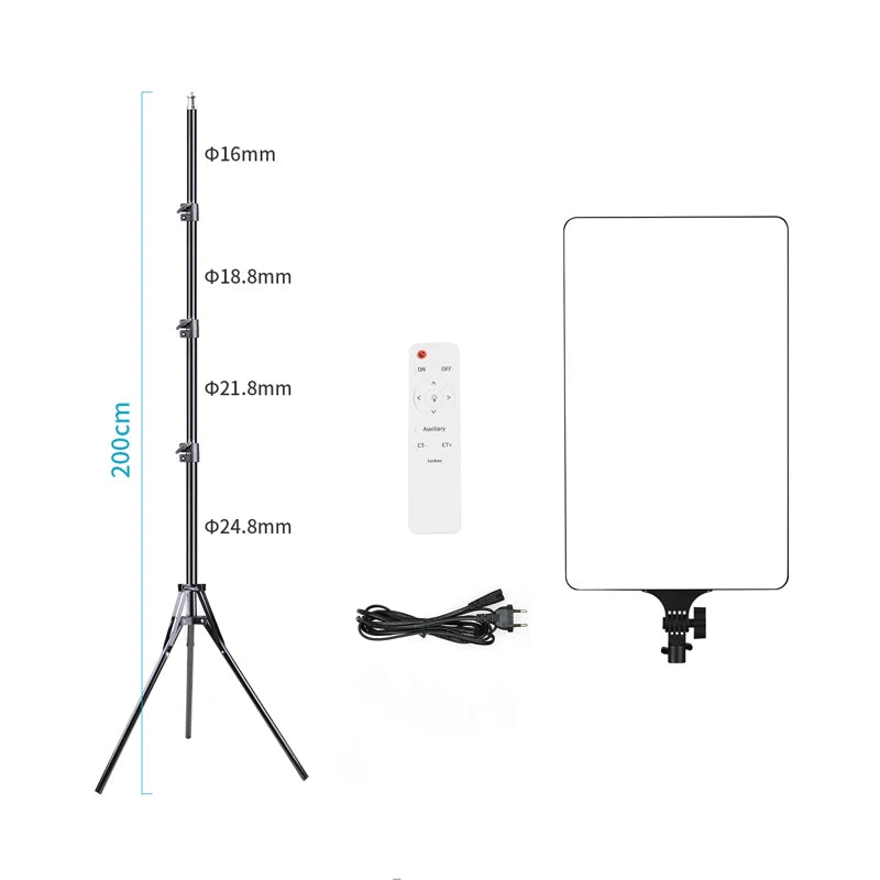 LED Photo Studio Light For Youbute Makeup Lighting On Camera Portable Video Recording Photography Panel Lamp 2700K-7500K