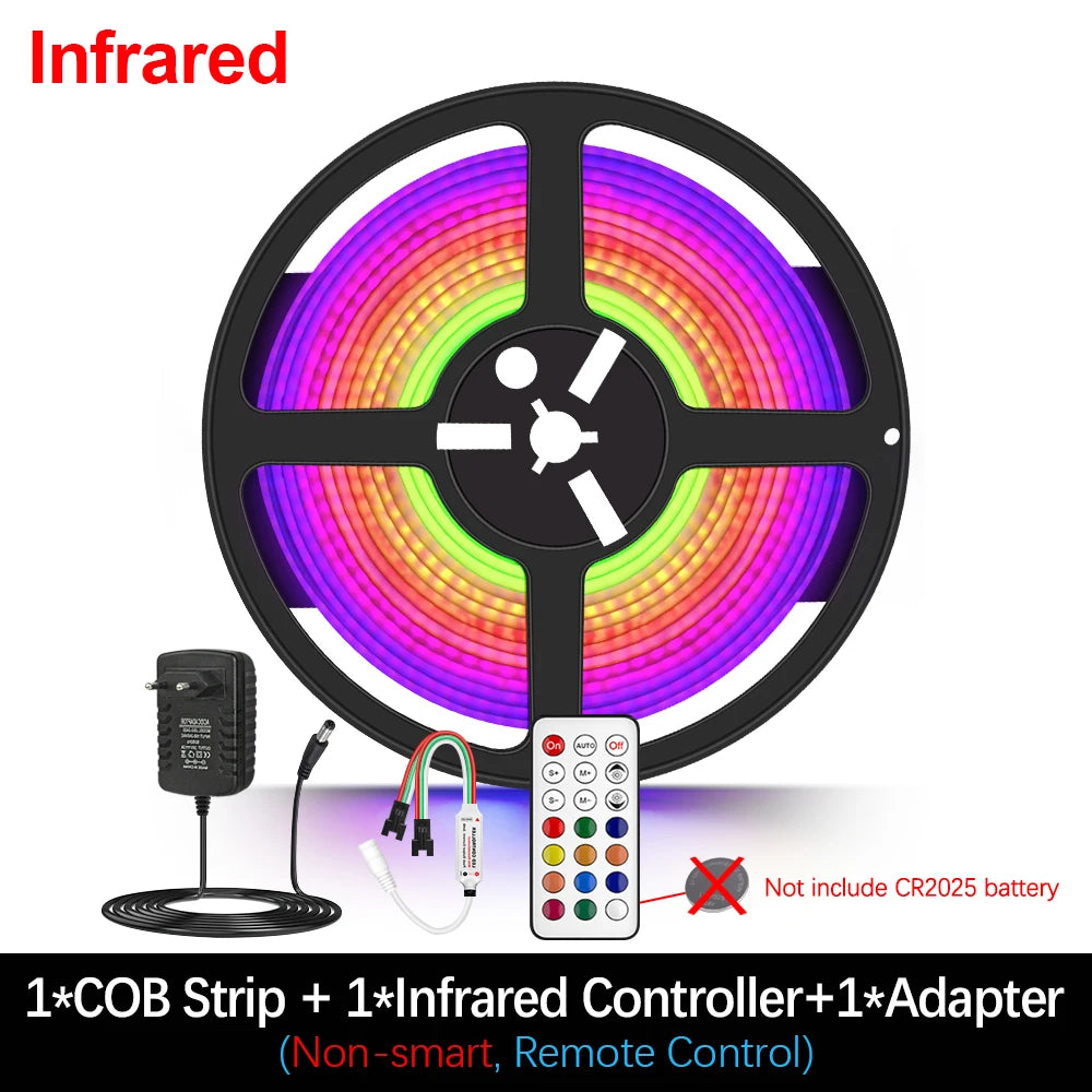 720LEDs/m DC 24V RGBIC COB LED Strip Lights Addressable 1M 2M 3M 4M 5M Full Colors RGB Chasing Led Tape Flexible Led Tape Lamp