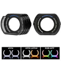 2PCS 2.5/3inch 5D Crystal Angel Eyes Mask LED Halo Rings for Bi Xenon LED Projector Lenses Headlight DRL Car Light Accessories