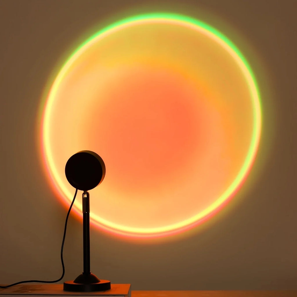 LED Photography Light Sunset Background Fill Light Atmosphere Light 16-color Small Night Light 4 Modes Setting for Photography