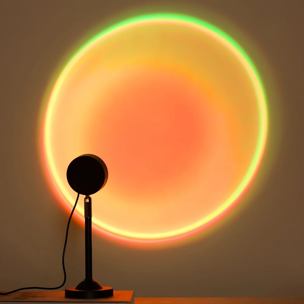 LED Photography Light Sunset Background Fill Light Atmosphere Light 16-color Small Night Light 4 Modes Setting for Photography