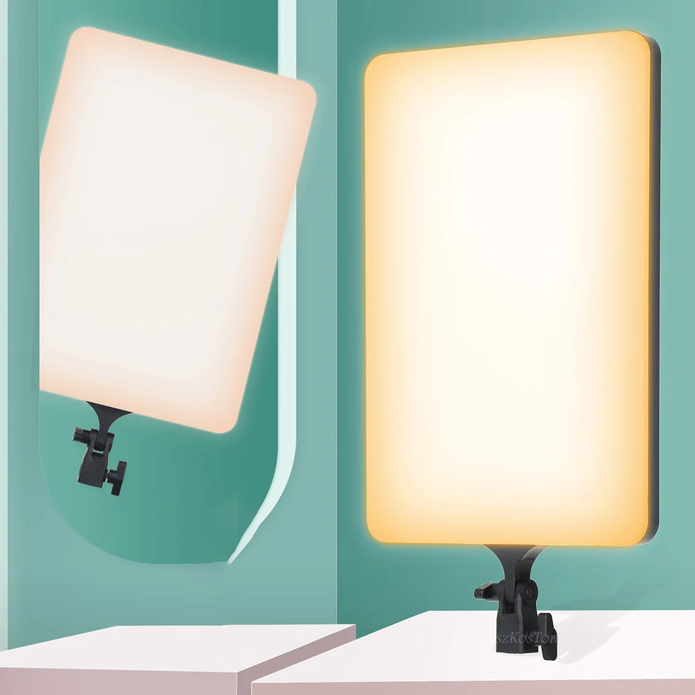 LED Photo Studio Light For Youbute Makeup Lighting On Camera Portable Video Recording Photography Panel Lamp 2700K-7500K