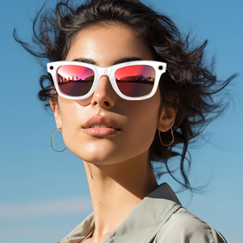 AI Smart Glasses 8K HD Photochromic Multifunction Translate Camera Glasse Bluetooth Call Voice Assistant Music Player Sunglasses