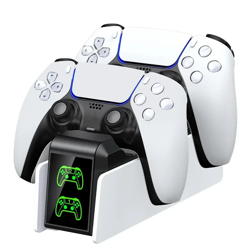 Charging Station for PS5 Controller Charger with RGB Light Dual Stand Charger Dock PS5 Controller Charging Base for PlayStation5