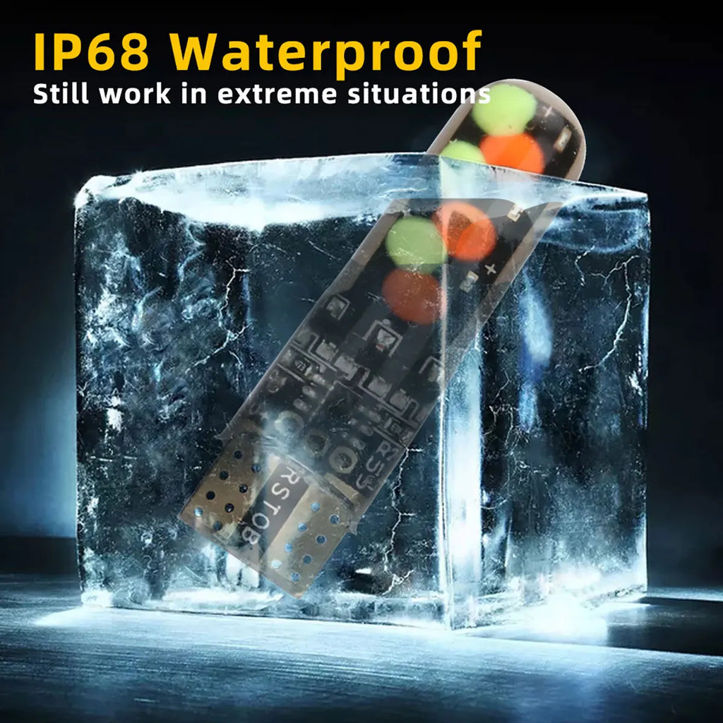 1set T10 W5w RGB LED Bulb Remote Control COB Lamp Car Interior Lighting Reading Wedge Dome Trunk License Plate Light 12V