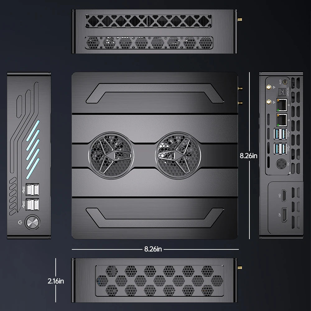 MSECORE MV9 Intel Core I5I7I9 RTX4060M 8G Dedicated Card Gaming Mini PC Office Desktop Computer DDR5 NVME4.0 BT5.2 HD 8K