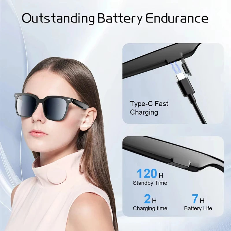 Smart Wireless Bluetooth Glasses Are Multifunctional Music Listening Sunglasses And Anti Blue Light Sports Sunglasses