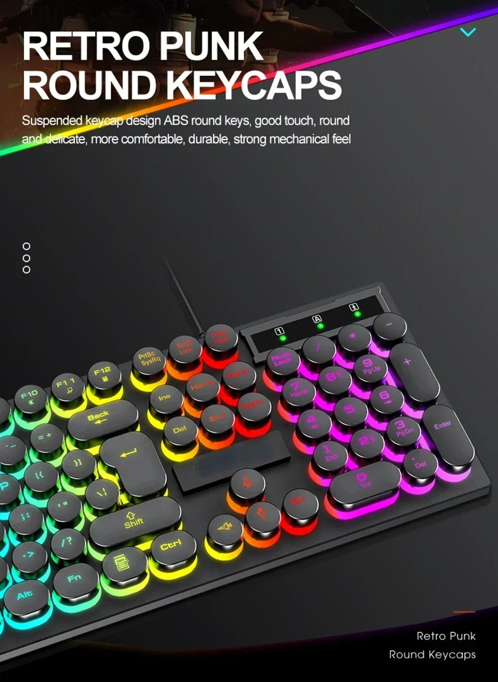 RGB Gaming Mechanical Keyboard USB Wired 104 Keys Keyboard Backlit Black Red Blue Light for Computer Laptop Pro Gamer Keyboard