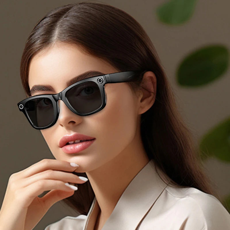 AI Smart Glasses 8K HD Photochromic Multifunction Translate Camera Glasse Bluetooth Call Voice Assistant Music Player Sunglasses