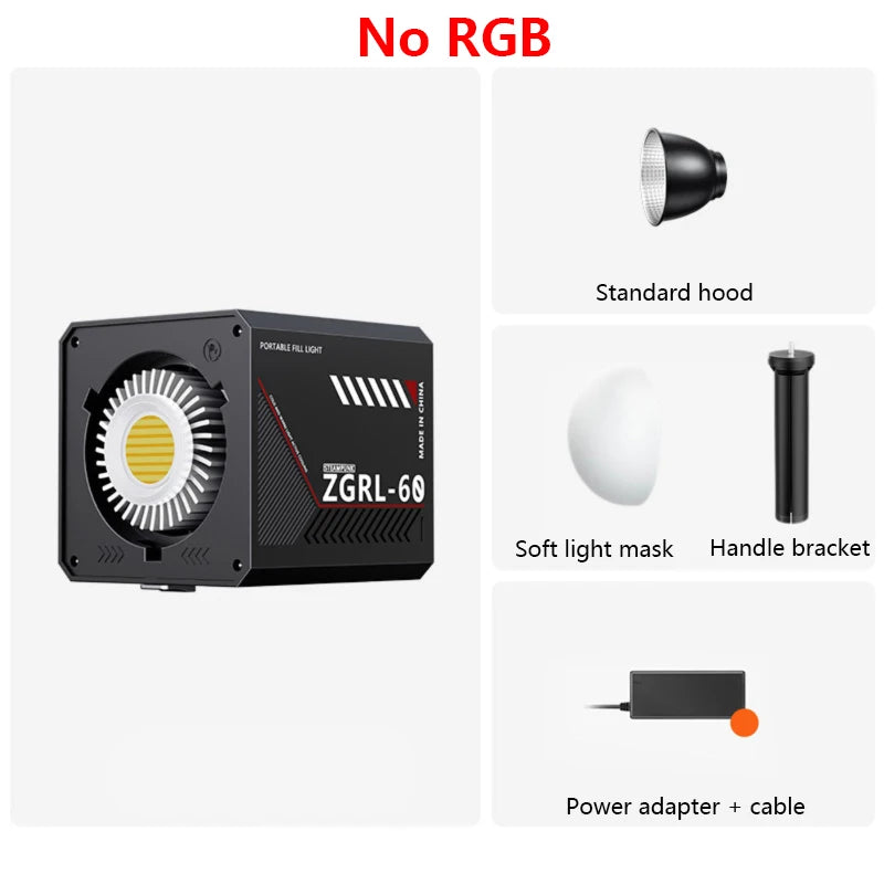 Professional Dual-Color Temperature RGB Video Light Portable LED Photography Studio Light with 10000mAh Rechargeable for Vlog