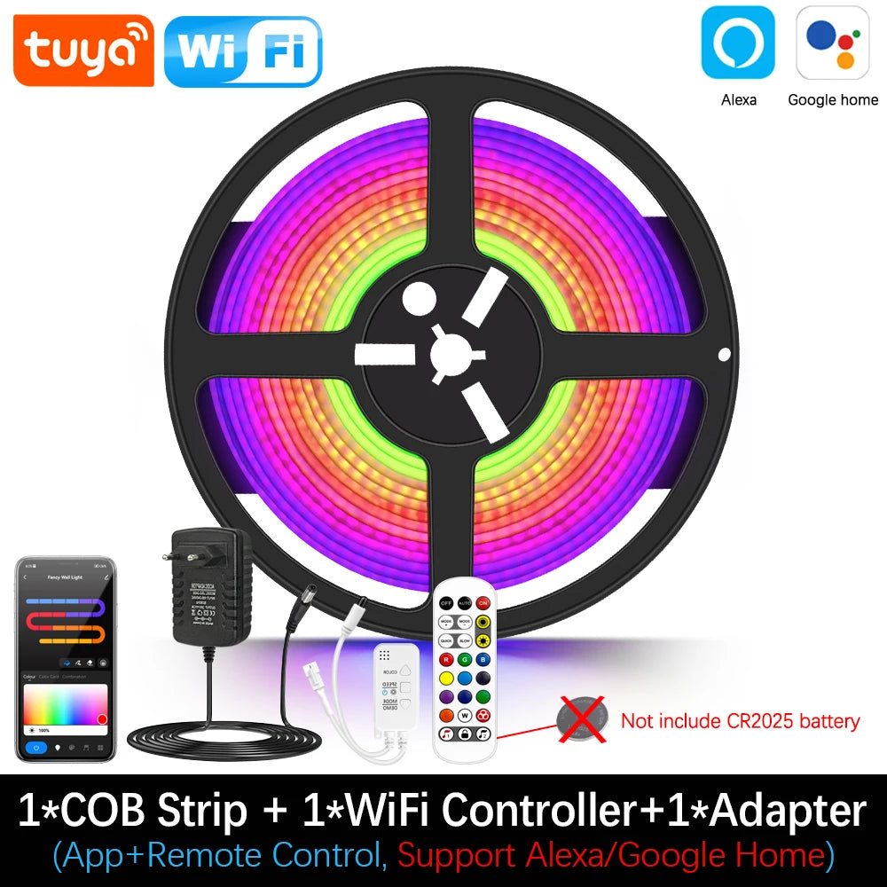 720LEDs/m DC 24V RGBIC COB LED Strip Lights Addressable 1M 2M 3M 4M 5M Full Colors RGB Chasing Led Tape Flexible Led Tape Lamp