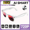 New Smart Glasses Men 8MP Camera WiFi Bluetooth Touch Control IP65 Waterproof AI Translation Noise Cancelling AI Glasses Women