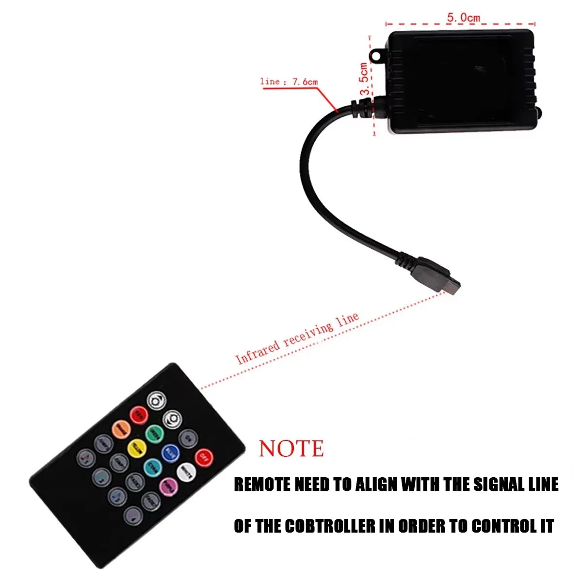 Universal Car RGB Ambient Lights LED Strip Interior Atmosphere Lamps 8 Colors Decorative Off Road 4x4 SUV Automobile Accessories