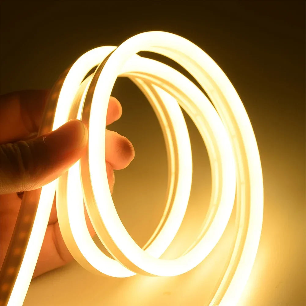 Neon Lights 1-5M Neon LED Strip Flexible LED Car Lamp Sewing Tube 12V Edge Strip Waterproof Rope Tube Silicone DC 12V Line Light