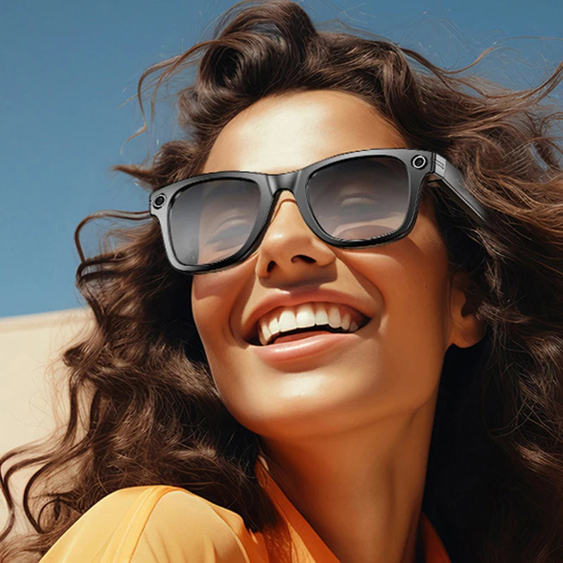 AI Smart Glasses 8K HD Photochromic Multifunction Translate Camera Glasse Bluetooth Call Voice Assistant Music Player Sunglasses