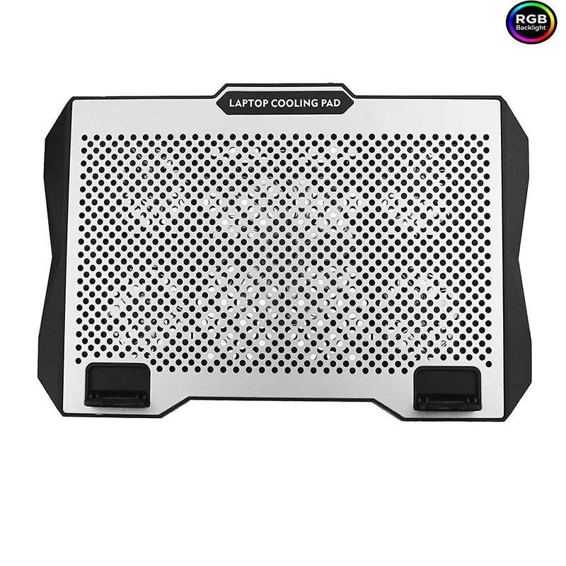 Gaming Laptop Cooling Pad with Powerful Cooler Fans,RGB Lighting and Phone Holder for 15-19 inch Laptops Stand