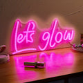 1pc Romantic Pink LED Neon Letter Sign - USB Operated Wall Decor for Bedrooms & Events - Vibrant Accent Lighting, Customizable Design, Perfect for Holidays, Parties, & Weddings