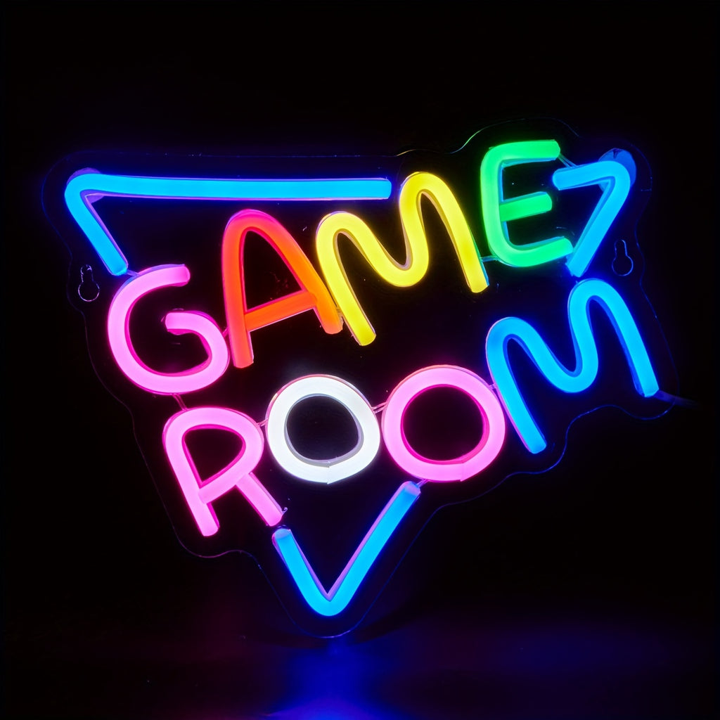 1 LED Neon Light On The Back Panel, Game Room Online Switch, 5V USB Power Supply