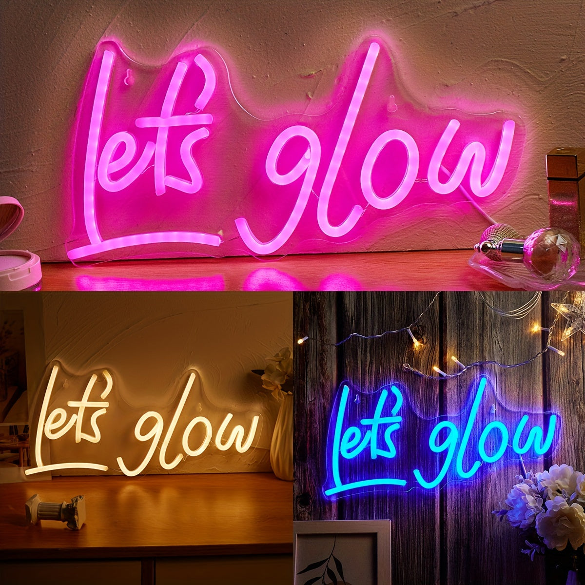 1pc Romantic Pink LED Neon Letter Sign - USB Operated Wall Decor for Bedrooms & Events - Vibrant Accent Lighting, Customizable Design, Perfect for Holidays, Parties, & Weddings
