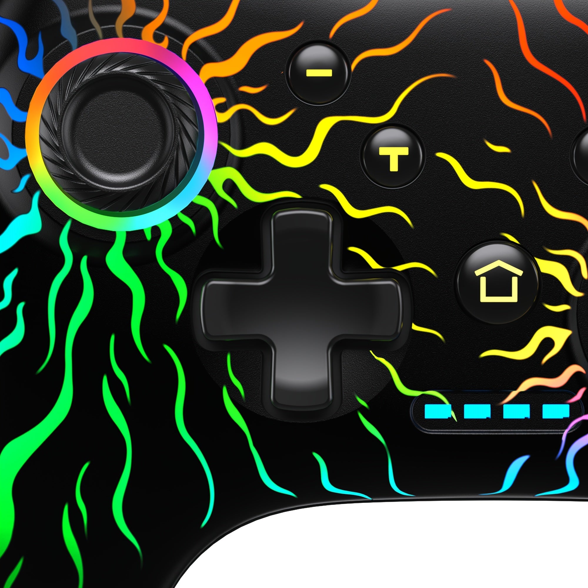 The Controller Is Compatible With Switch/Lite/OLED And PC/Android/IOS, And Comes With An RGB Breathing LED, The Controller Also Supports Remote Applications With Turbo And Wake-up Functions