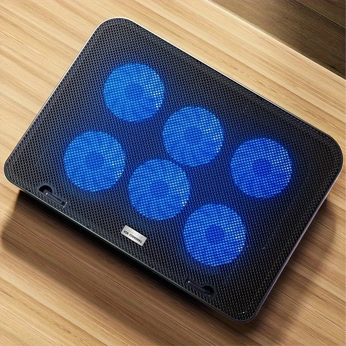 Laptop Cooler With 6 Quiet Fans For 13-18 Inch Notebook Gaming Fan Stable Stand, 5 Height & Wind Speed Adjustable, 2 USB Port.