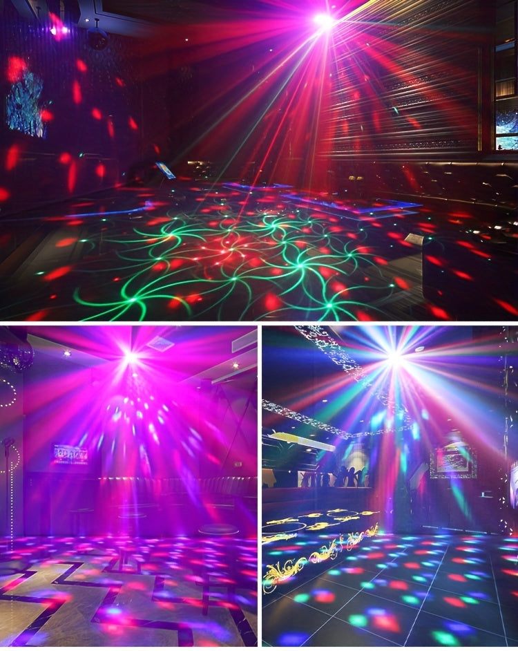 1pc USB 7 Lens Disco Ball Lights For Bar, DJ Party Lights With Remote Control, RGB Magic Ball Projector Lights Voice Activity Party Lights Ceiling Table Lamp For Bar Wedding Nightclub Valentine's Day Father's Day Mother's Day