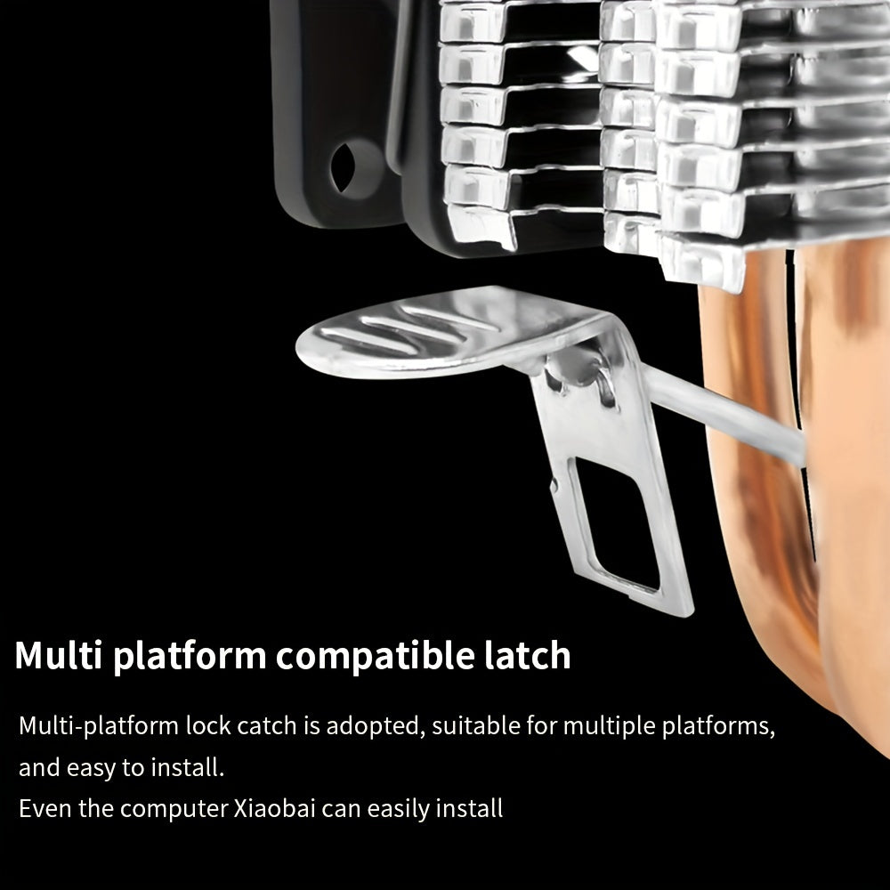 TISHRIC CPU Processor Cooler Cooling Fan RGB 3Pin PWM 2 Heat Pipes CPU Cooler Radiator PC Fan For Intel 1200 1150 1151 1155 1700 AM3 AM4.