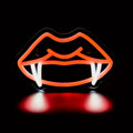 1pc Backboard Led Neon Light, Teeth Mouth Cool Fangs Man Cave Decor, Neon Powered By USB 5V