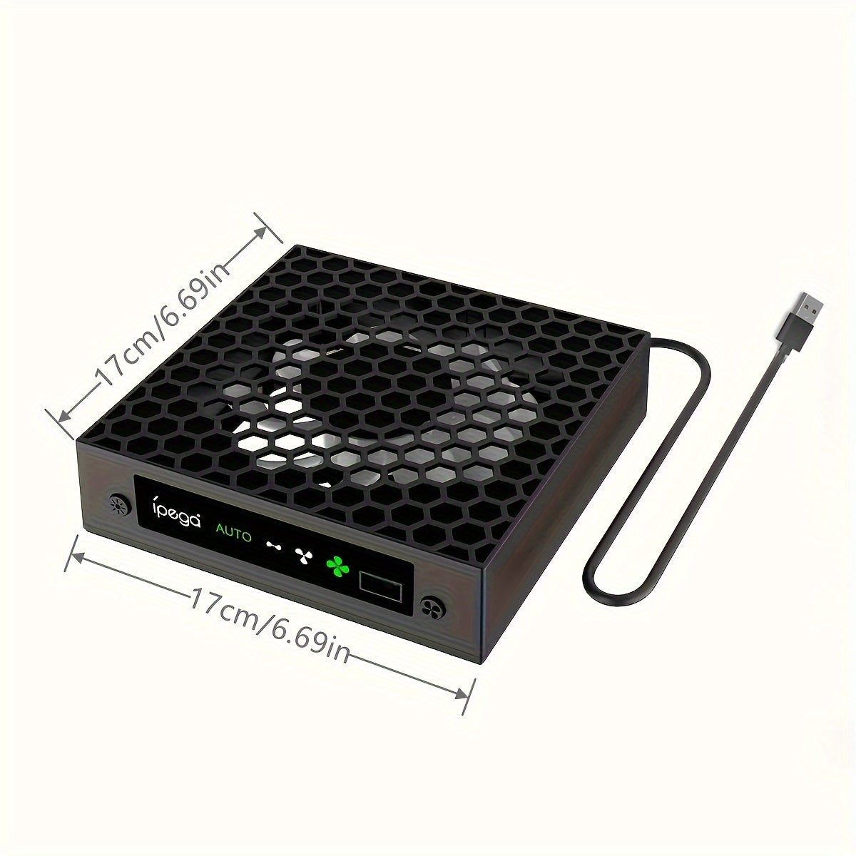 Xbox Series X Cooling Master - High-Performance 140MM Automatic Fan with 3-Speed Adjustment (1500/1750/2000RPM), LED Temperature Display, RGB Lighting, Low Noise Operation, and Hanging Storage Bracket for Enhanced Gaming Expe